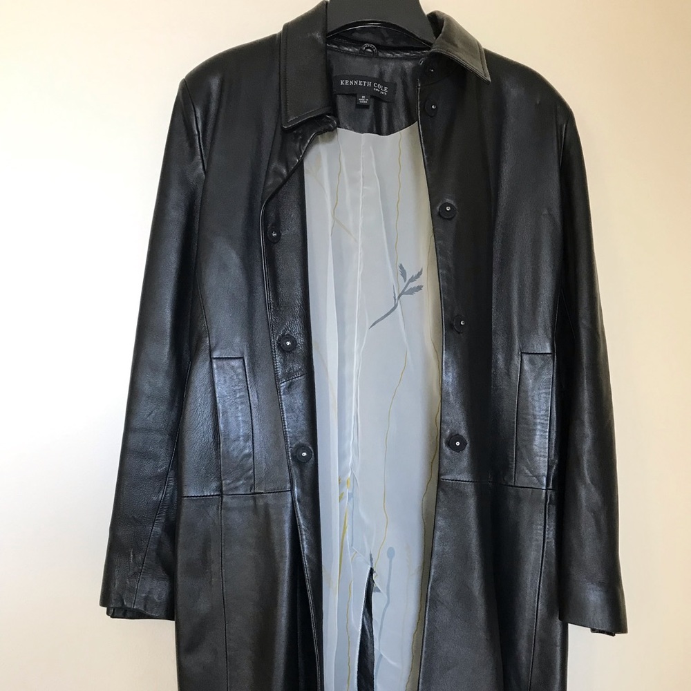 Kenneth Cole Leather Coat